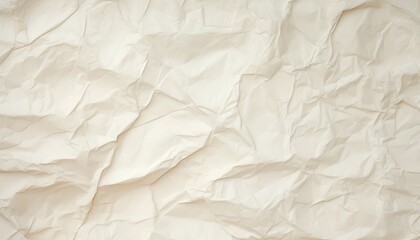 Fototapeta premium crumpled white creme paper
