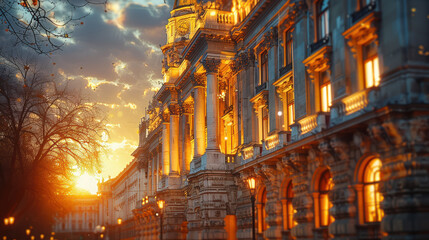 Capture the grandeur of Budapest, Hungary created with Generative AI technology