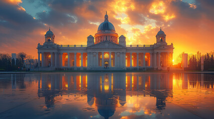 Fototapeta premium Capture the grandeur of Dublin, Ireland created with Generative AI technology
