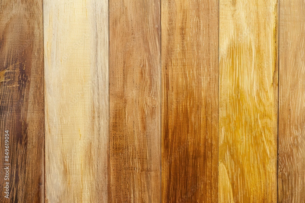 Poster textured background is formed by several vertical wooden planks, each with its own unique grain and 