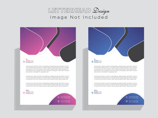 unique letterhead design and template 