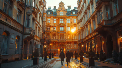 Obraz premium Capture the grandeur of Helsinki, Finland created with Generative AI technology