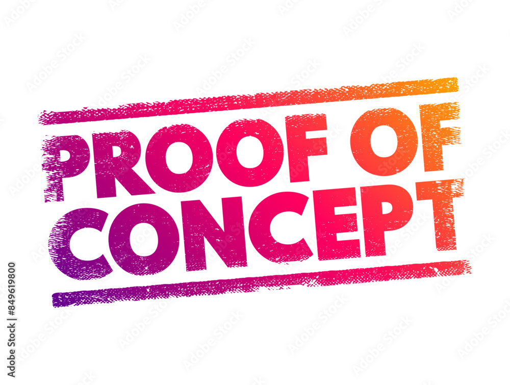 Poster proof of concept - realization of a certain method or idea in order to demonstrate its feasibility, 