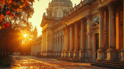 Fototapeta premium Capture the grandeur of Lisbon, Portugal created with Generative AI technology