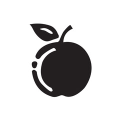 Apple icon on white background. Fruit Icon symbol for your web site design, Apple Icon logo, Apple Icon Vector illustration, EPS10.