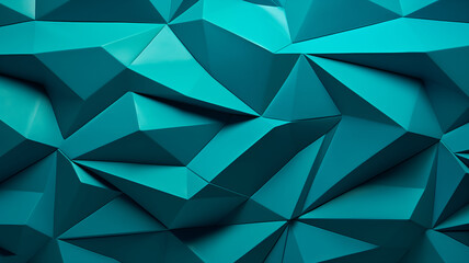 Obraz premium Angular geometric teal background