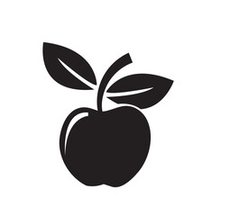 Apple icon on white background. Fruit Icon symbol for your web site design, Apple Icon logo, Apple Icon Vector illustration, EPS10.