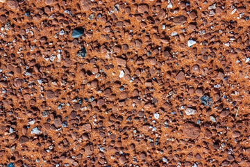 Layered weathered red sandstone rock formations