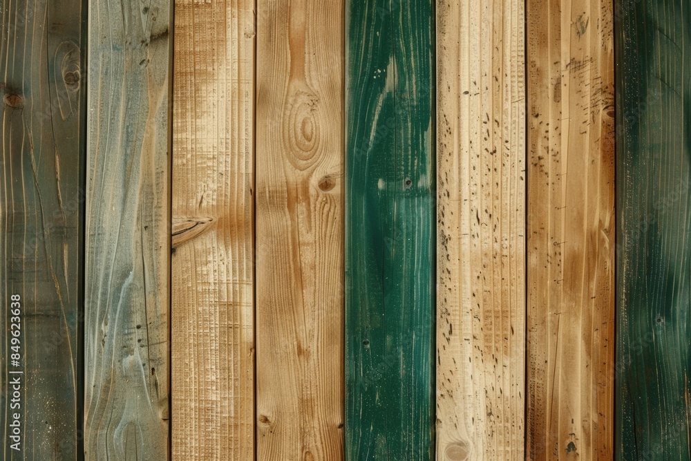 Poster background image showing wooden planks forming a rustic texture with knots and grain, ideal for desi