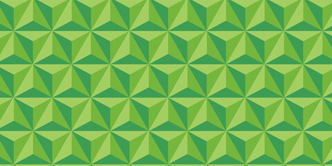 Green seamless geometric wallpaper with repeating shapes