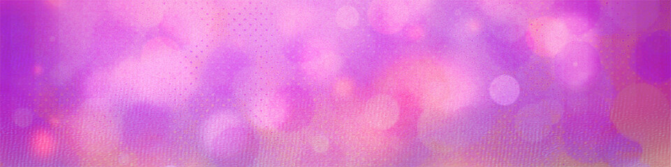 Pink bokeh panorama background for Banner, Poster, celebration, event and various design works