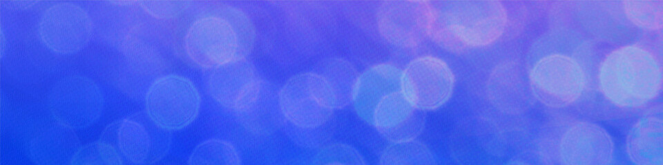 Blue bokeh panorama background for Banner, Poster, celebration, event and various design works