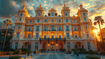 Fototapeta premium Capture the grandeur of Monaco, Monaco created with Generative AI technology