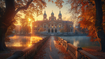 Capture the grandeur of Munich, Germany created with Generative AI technology