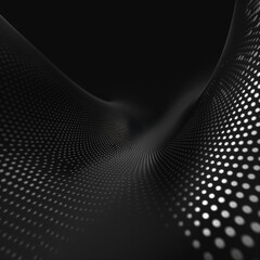Obraz premium black background presentation, retro futurism, dark vibe, website background, plain black background with gray dots