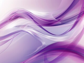 Purple and White Abstract Waves