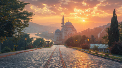 Capture the grandeur of Sarajevo, Bosnia created with Generative AI technology