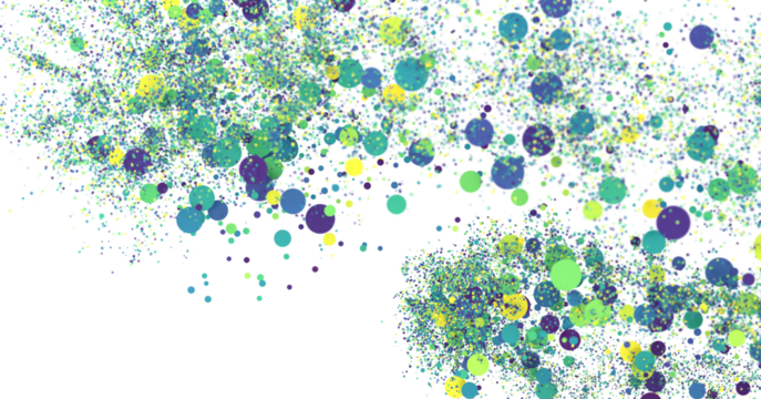 Sunburst and colorful confetti background frame illustration - Powered by Adobe