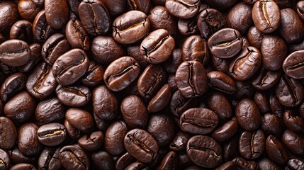 Freshly roasted Arabica coffee beans Ideal for wallpapers or backgrounds for photos