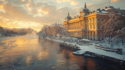 Fototapeta premium Capture the grandeur of Stockholm, Sweden created with Generative AI technology