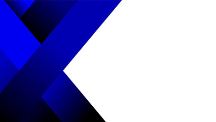 Simple blending gradients of blue and black colors side frame over white negative space background