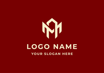 logo letter M and A bold style. Logo modern, minimalist, strong. Editable file