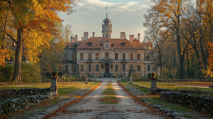 Obraz premium Capture the grandeur of Tallinn, Estonia created with Generative AI technology