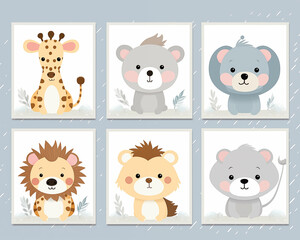 Baby poster print illustration.