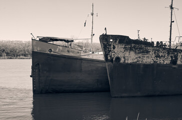 ship in the harbor