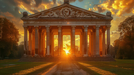 Obraz premium Capture the grandeur of Vilnius, Lithuania created with Generative AI technology