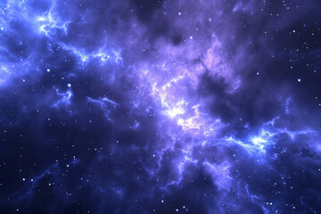 Fototapeta premium A cosmic image of a nebula with purple and blue colors