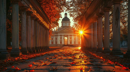 Capture the grandeur of Vilnius, Lithuania created with Generative AI technology