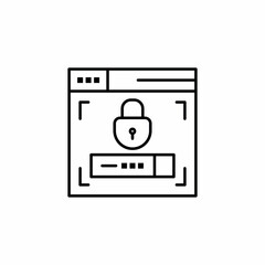 website application password safety icon
