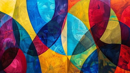 Fototapeta premium Abstract forms, bold lines, and contrasting colors embody strength and resilience, mirroring the body's power to heal and triumph over adversity.
