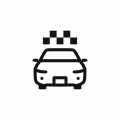taxi car vehicle sign icon