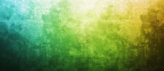 Obraz premium Green and yellow grunge wall texture is creating an abstract background with copy space. Perfect grunge background with space for text or image