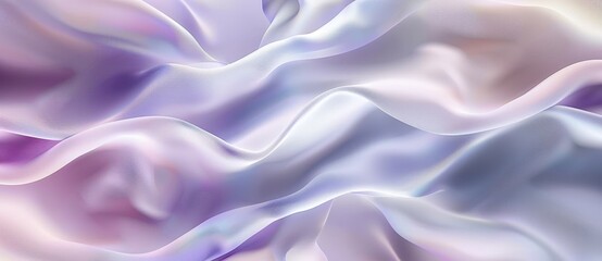 Obraz premium Smooth elegant lilac silk or satin texture forming an abstract background with delicate folds and waves, perfect for luxury or fashion designs