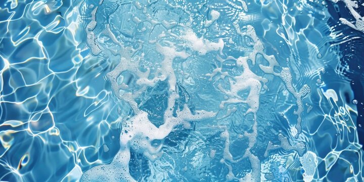 Swimmer in indoor pool