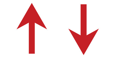 up, upload, down, download, arrow, icon symbol for direction pointer vector illustration.