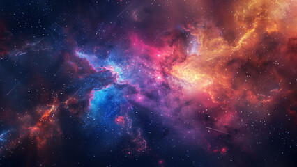 Galactic Grandeur: A Breathtaking Wide Shot of Space