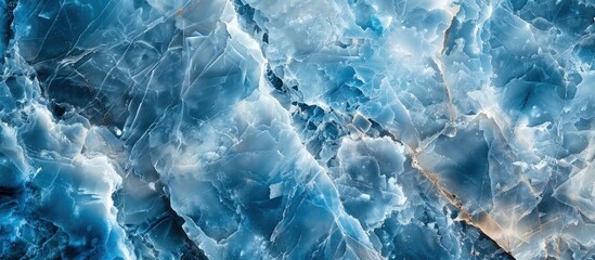 Obraz premium Blue and white marble texture