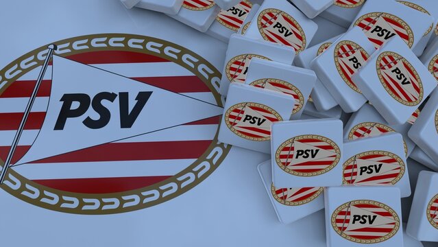 PSV Eindhoven background logo icon only editorial illustration