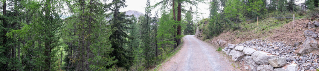 Aussicht im Müstair Tal in der Schweiz