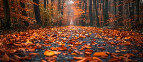 Fototapeta premium Autumn path in the woods