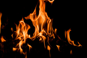 Fototapeta premium Blaze flames background. Burning fire backdrop. Flame of fire. Fire background. Fire texture. Flaming.