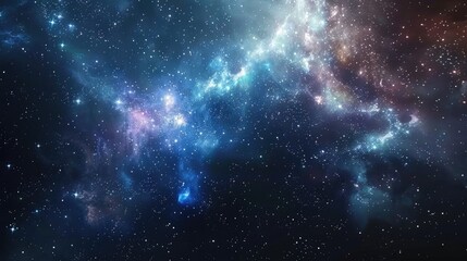 Space scene with stars