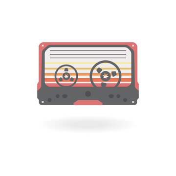 recommend clip art: VHS cassette vector icon. Vintage video cassette vector. Old video and audio tape player. Vintage music vector logo. Retro cassette on a white background vector. Outline of a tape player.
