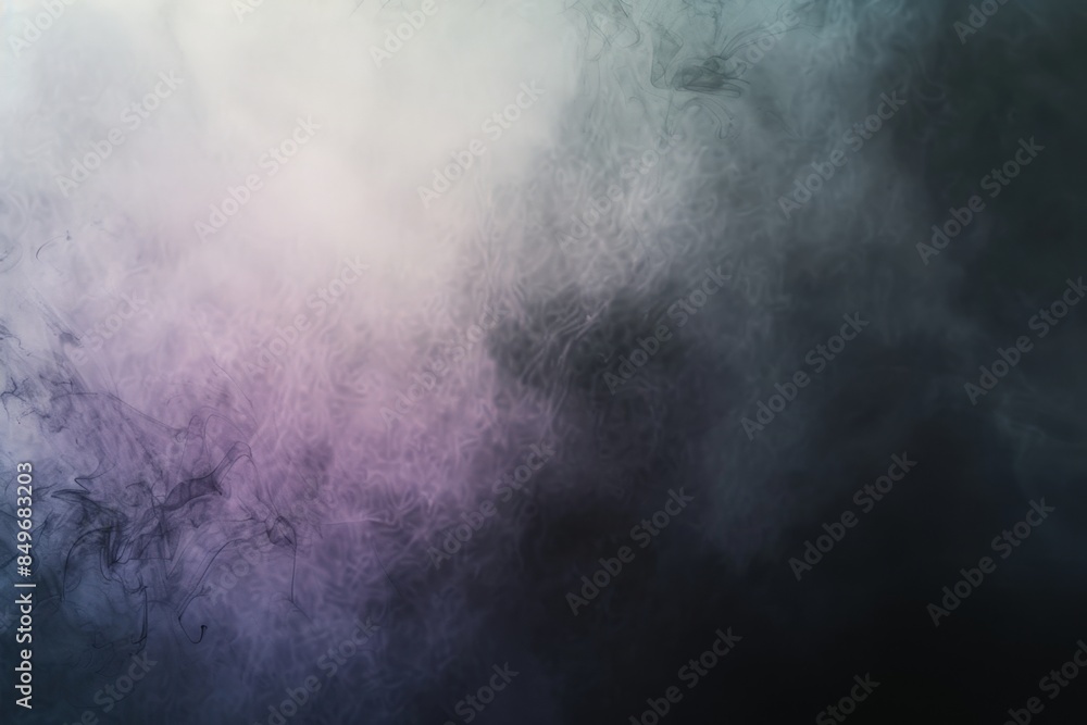 Poster purple and grey smoke swirls against a dark backdrop, creating mysterious shapes. perfect for adding