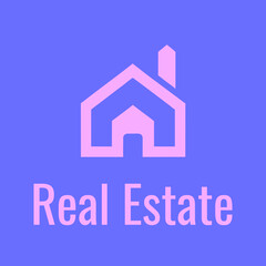 Modern Minimalistic Real Estate Logo Design - Elegant Vector Emblem for Residential Property, Luxury Homes, and Urban Development Branding