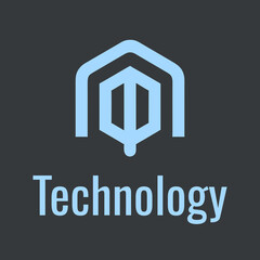 technology logo, digital innovation icon, it company emblem, tech startup symbol, modern network logo, futuristic design mark, creative software icon, internet technology emblem, digital